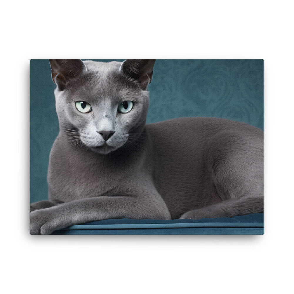 Russian Blue Canvas - PosterfyAI.com