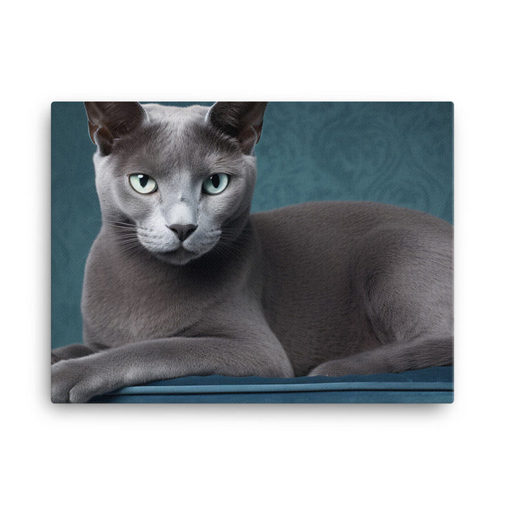 Russian Blue Canvas - PosterfyAI.com
