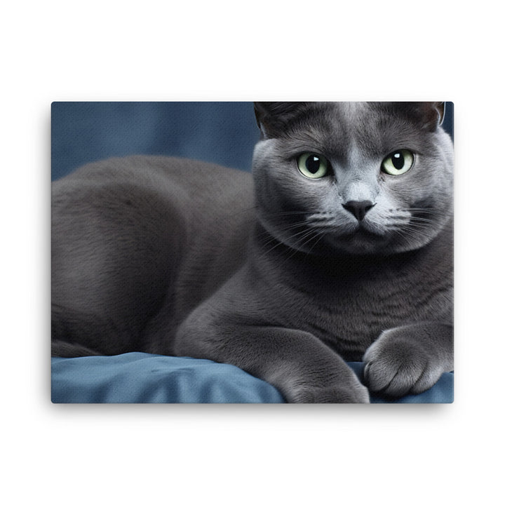 Russian Blue Canvas - PosterfyAI.com