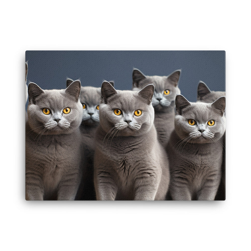 British Shorthair Canvas - PosterfyAI.com