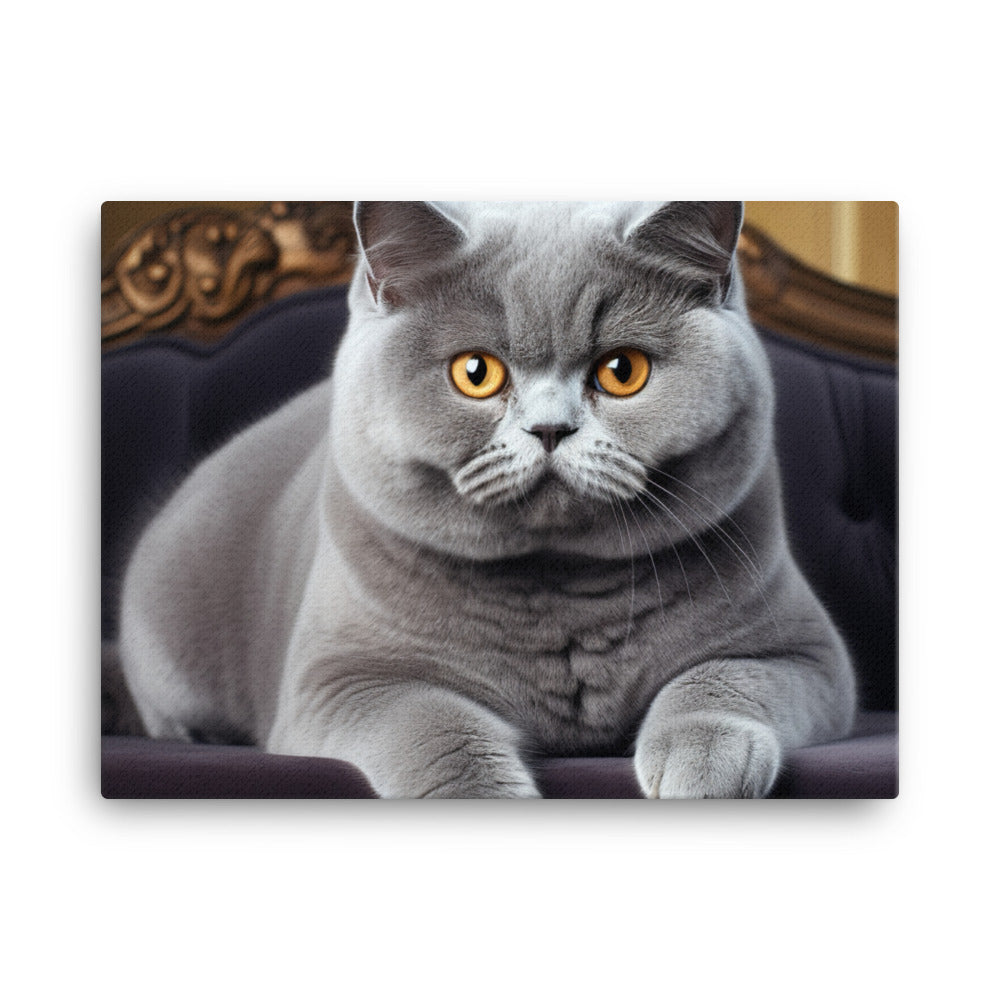 British Shorthair Canvas - PosterfyAI.com