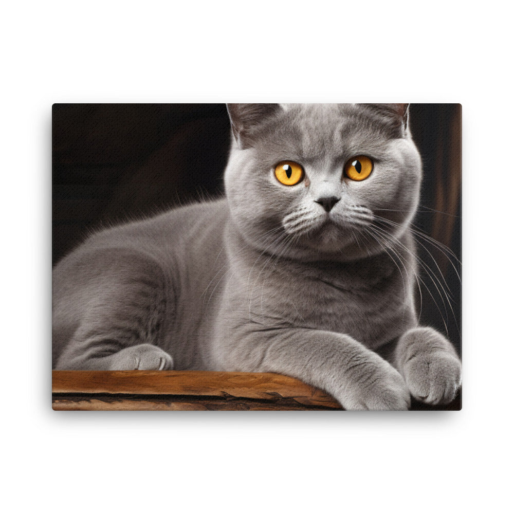 British Shorthair Canvas - PosterfyAI.com