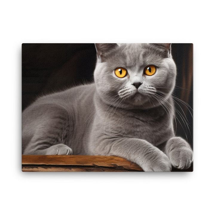 British Shorthair Canvas - PosterfyAI.com