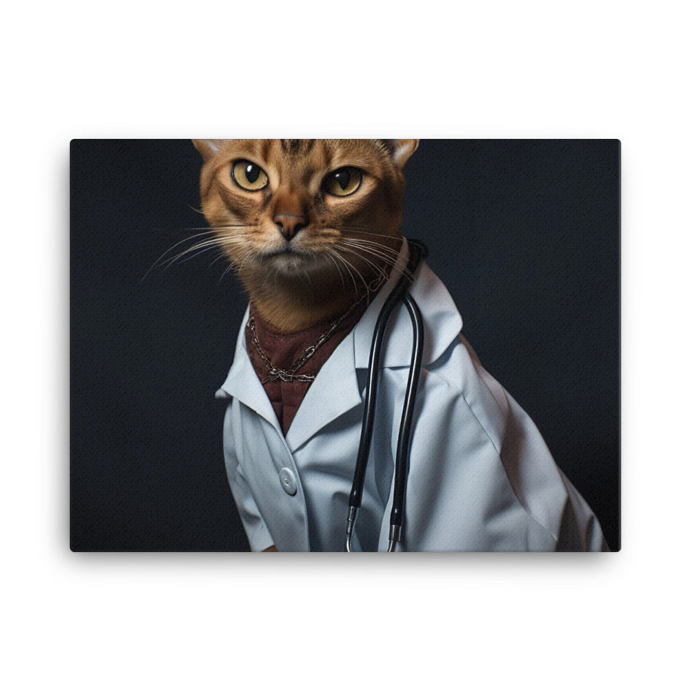 Abyssinian Doctor Canvas - PosterfyAI.com