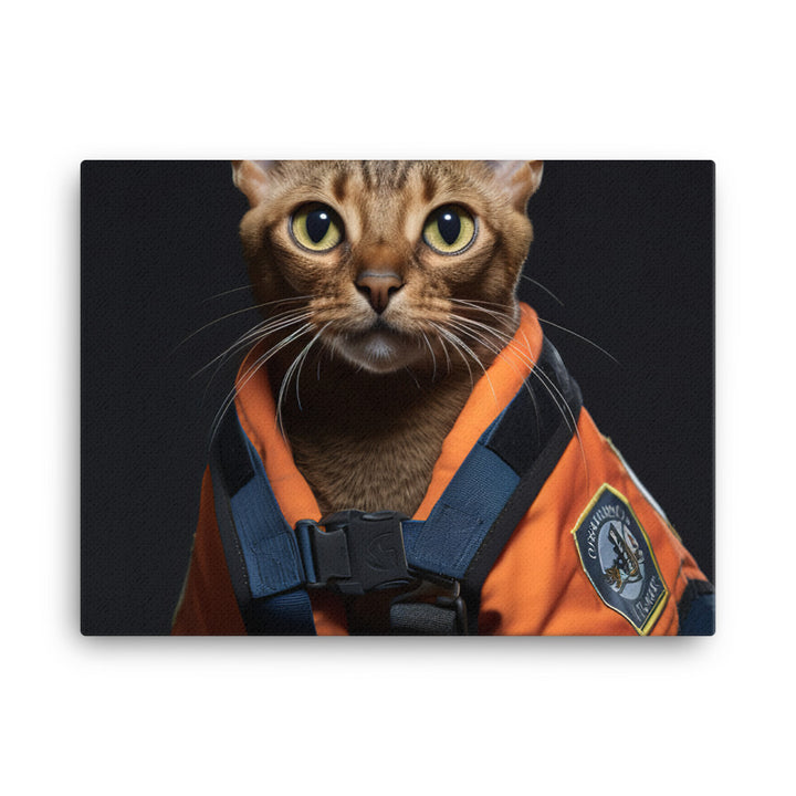 Abyssinian Paramedic Canvas - PosterfyAI.com