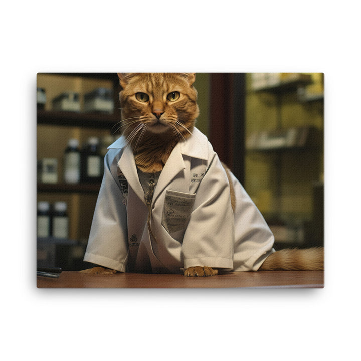 Abyssinian Pharmacist Canvas - PosterfyAI.com