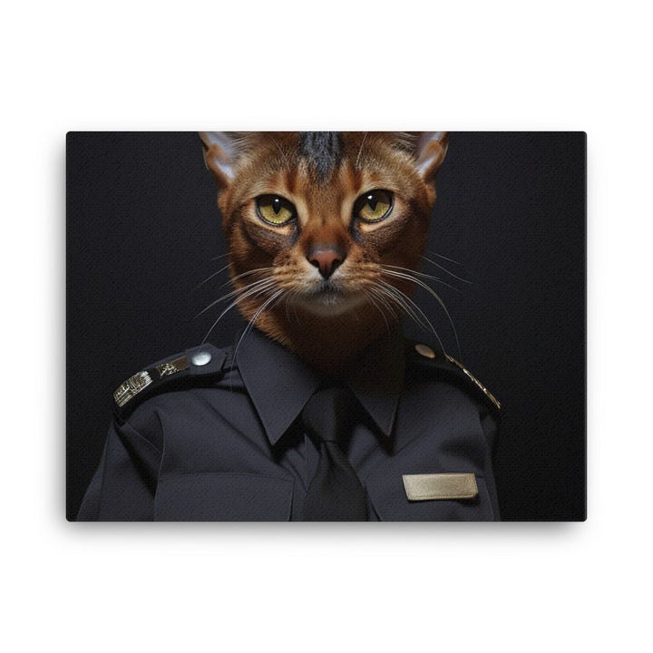 Abyssinian Security Officer Canvas - PosterfyAI.com