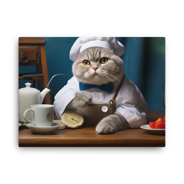 Scottish Fold Nurse Canvas - PosterfyAI.com