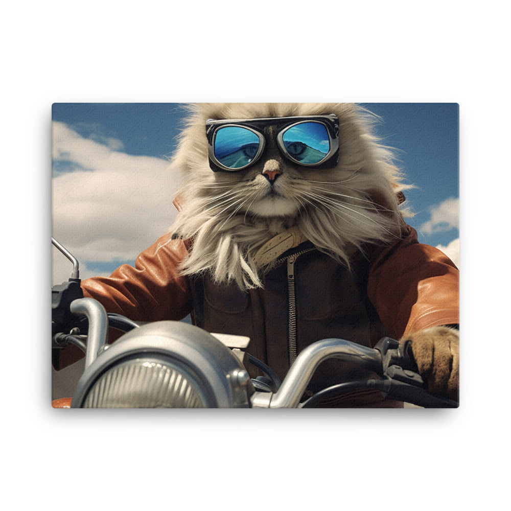 Himalayan Superbike Athlete Canvas - PosterfyAI.com