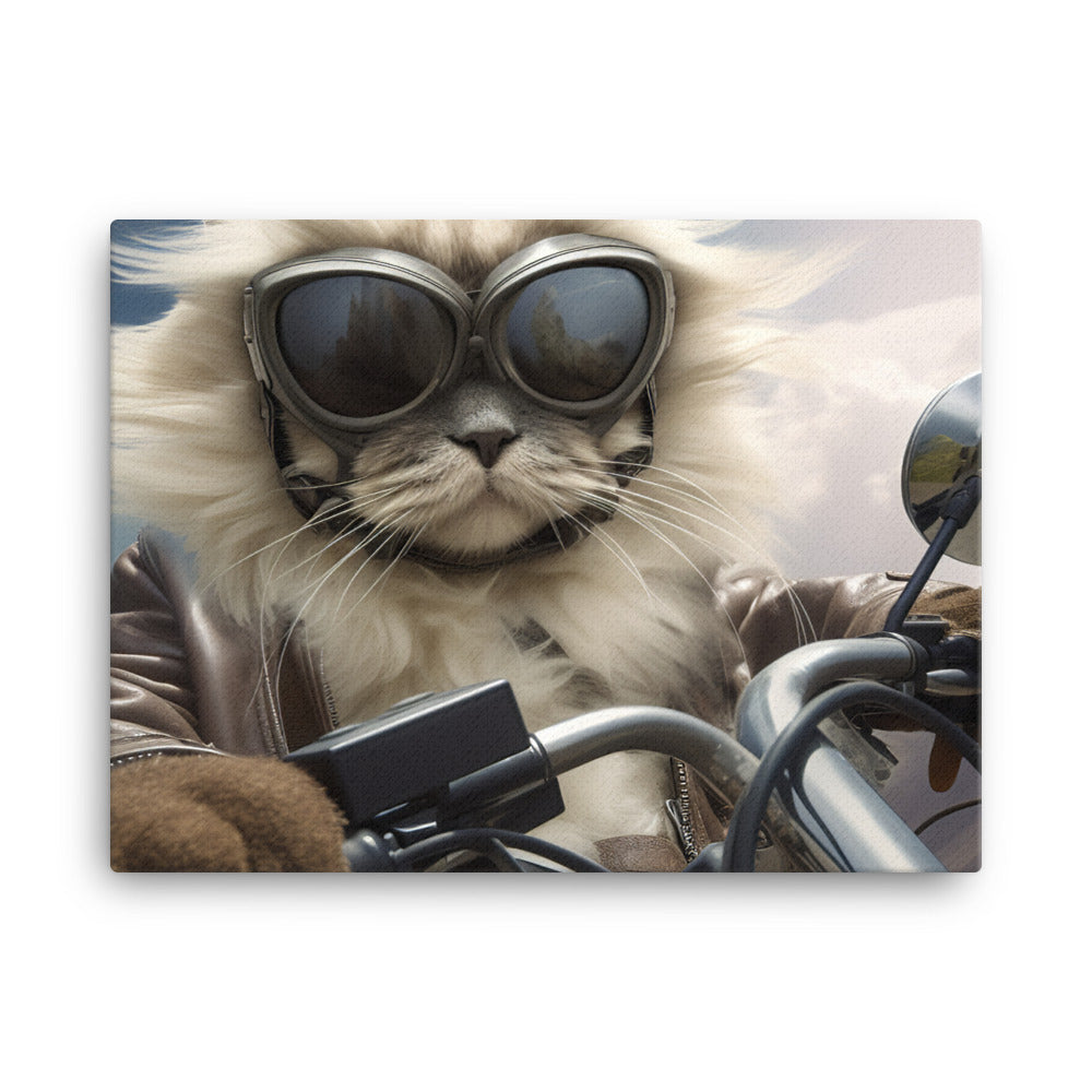 Himalayan Superbike Athlete Canvas - PosterfyAI.com