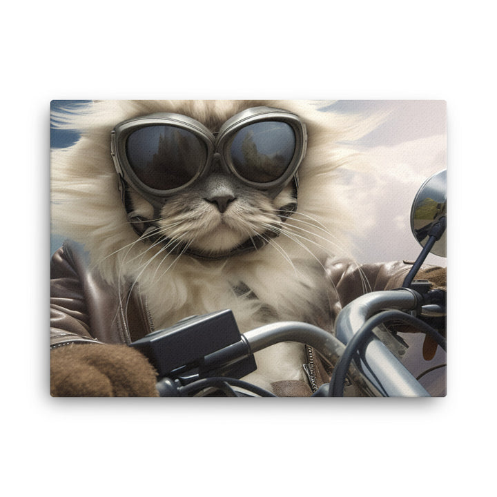 Himalayan Superbike Athlete Canvas - PosterfyAI.com