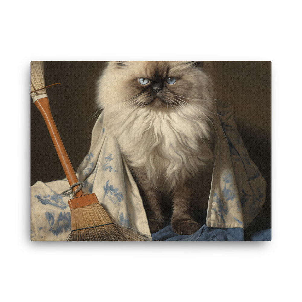 Himalayan Janitor Canvas - PosterfyAI.com