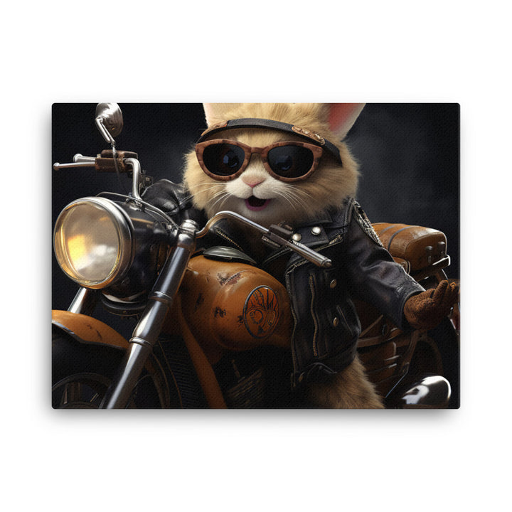 Lionhead Superbike Athlete Canvas - PosterfyAI.com