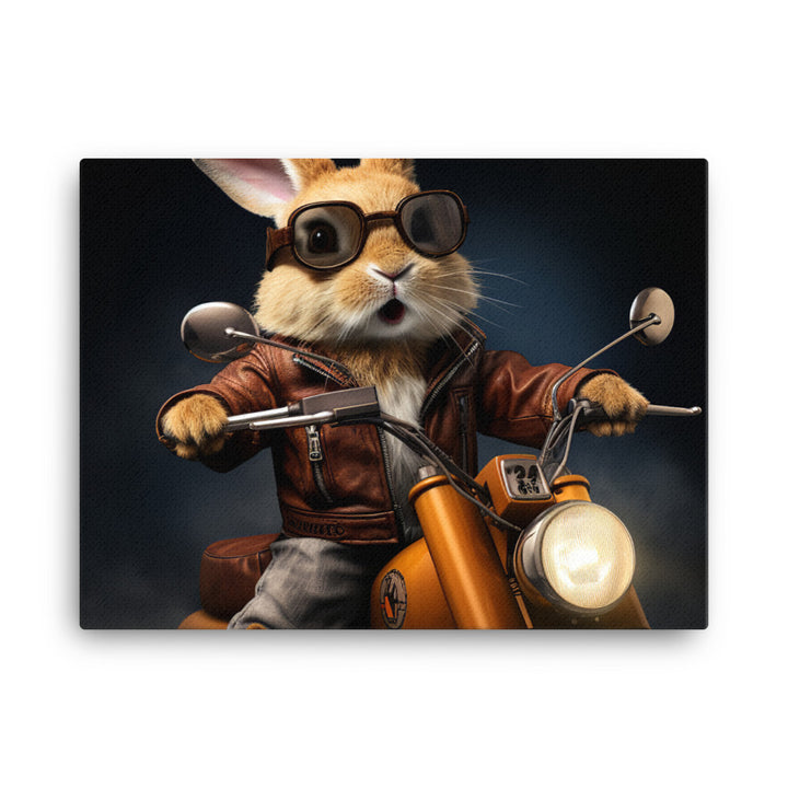 Lionhead Superbike Athlete Canvas - PosterfyAI.com