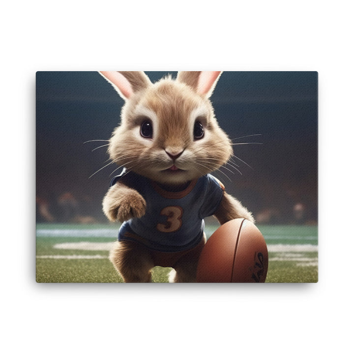 Lionhead Football Player Canvas - PosterfyAI.com