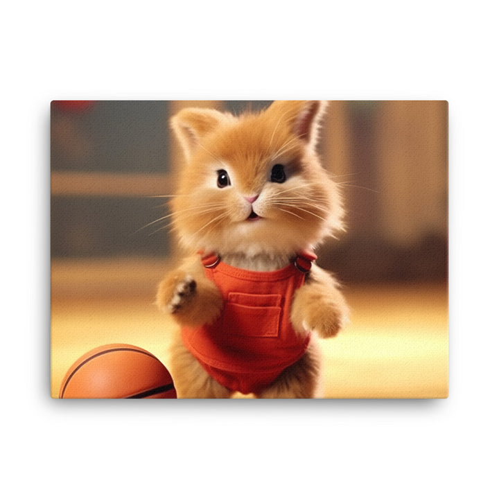 Lionhead Basketball Canvas - PosterfyAI.com