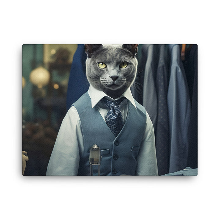 Russian Blue Sales Consultant Canvas - PosterfyAI.com