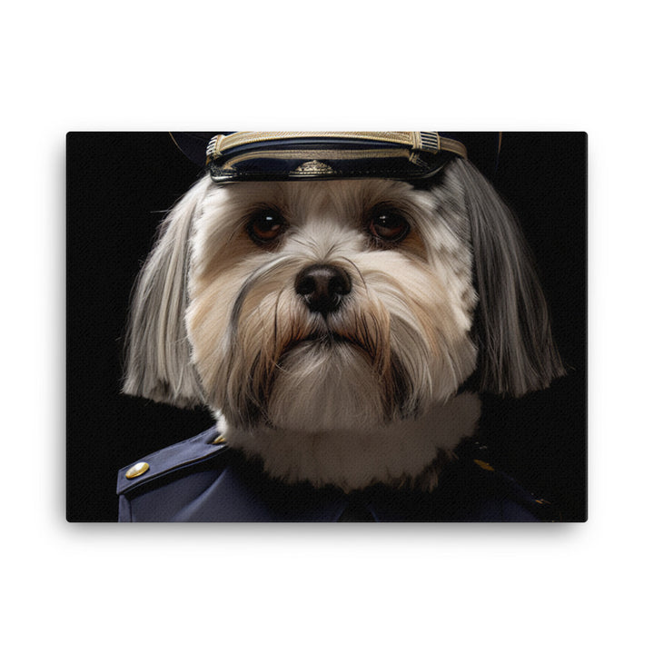 Lhasa Apso Security Officer Canvas - PosterfyAI.com