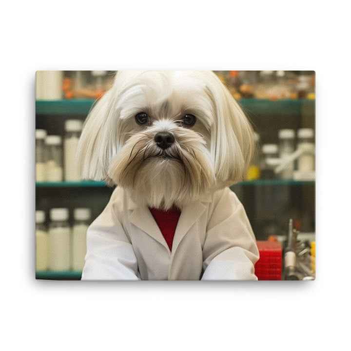 Lhasa Apso Pharmacist Canvas - PosterfyAI.com