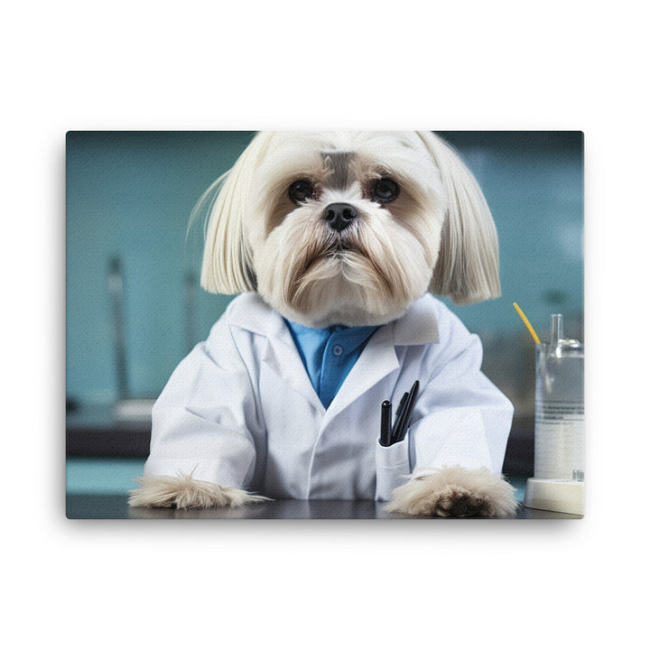 Lhasa Apso Pharmacist Canvas - PosterfyAI.com
