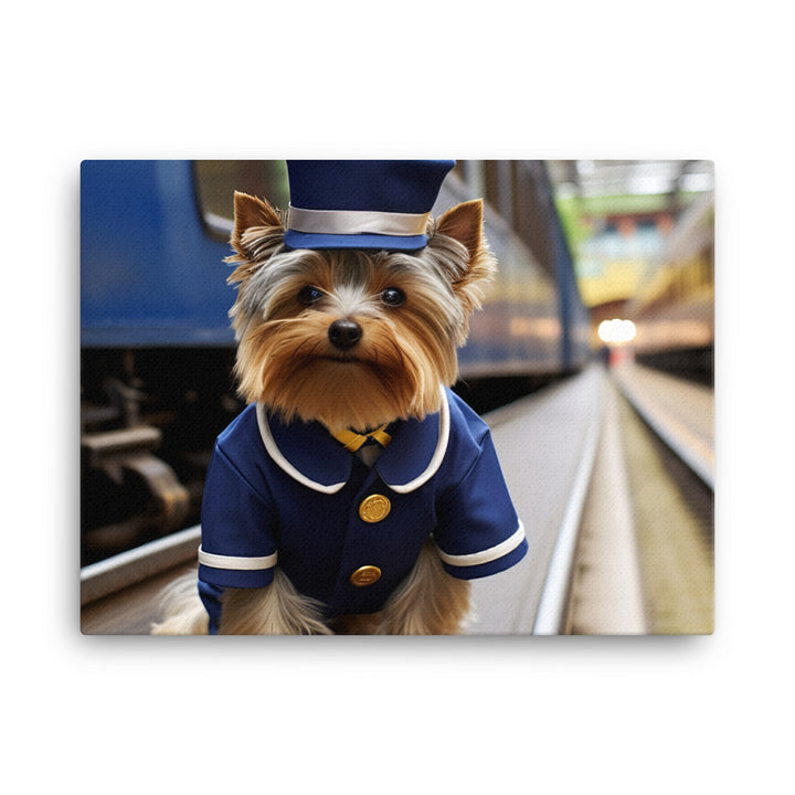 Yorkshire Terrier Transit Operator Canvas - PosterfyAI.com