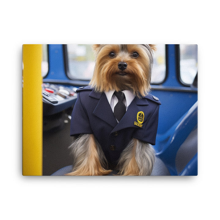 Yorkshire Terrier Transit Operator Canvas - PosterfyAI.com