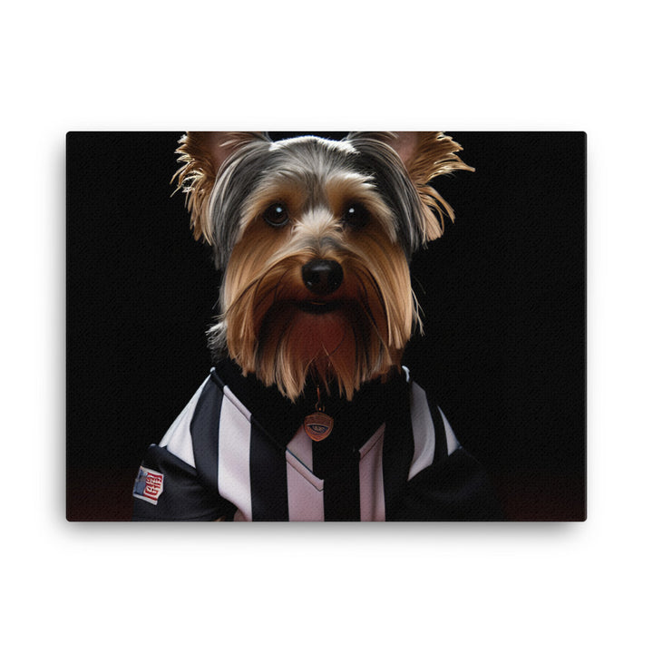 Yorkshire Terrier Referee Canvas - PosterfyAI.com