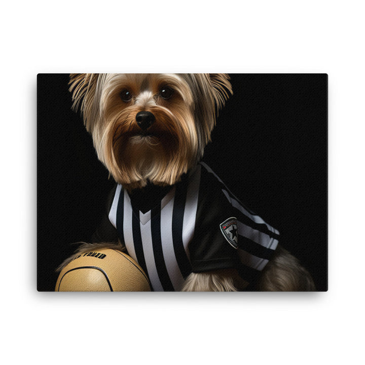 Yorkshire Terrier Referee Canvas - PosterfyAI.com