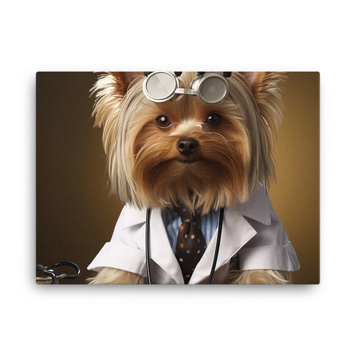 Yorkshire Terrier Doctor Canvas - PosterfyAI.com