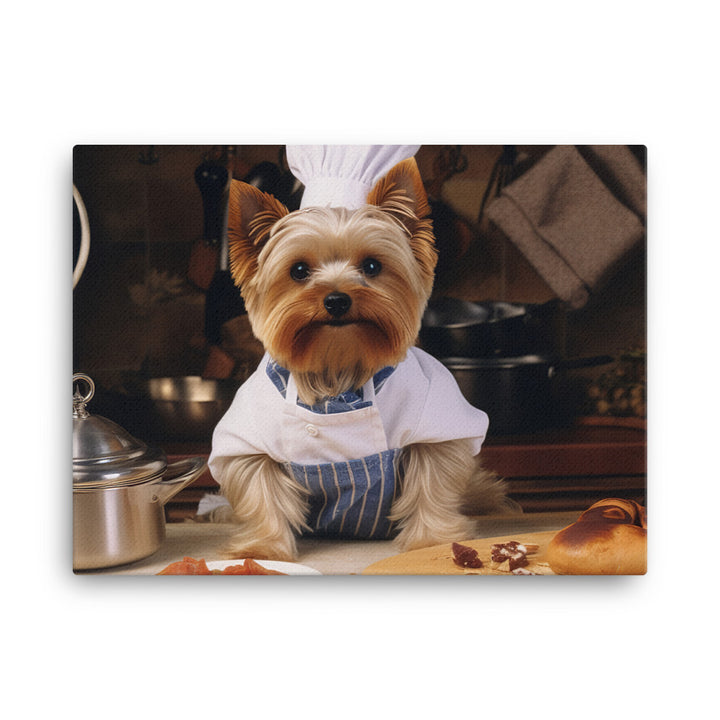 Yorkshire Terrier Chef Canvas - PosterfyAI.com