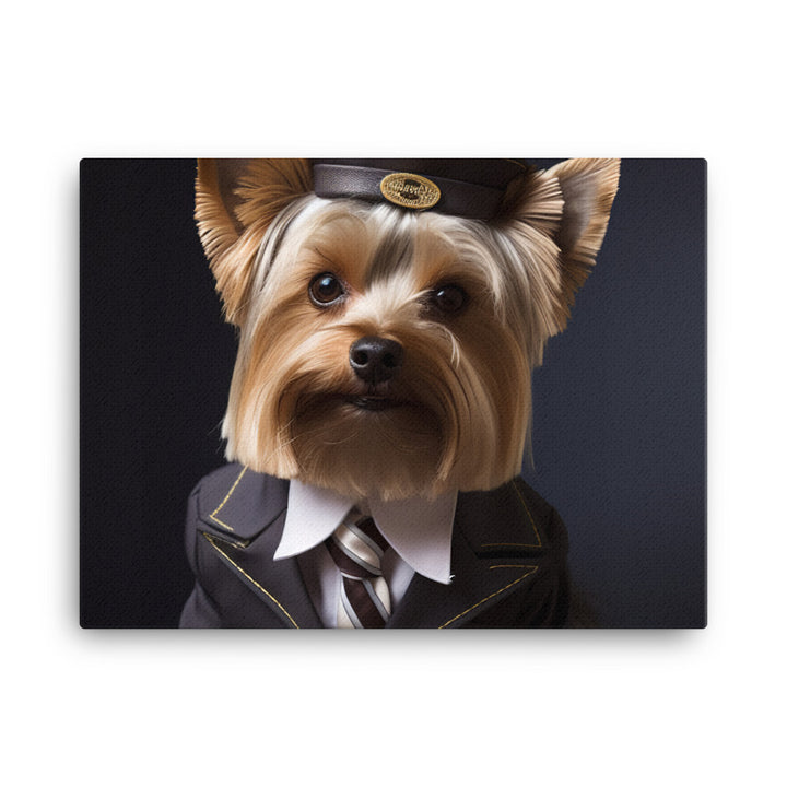 Yorkshire Terrier Cabin Crew Canvas - PosterfyAI.com