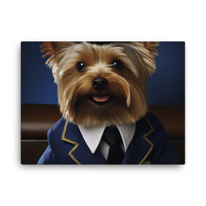 Yorkshire Terrier Cabin Crew Canvas - PosterfyAI.com