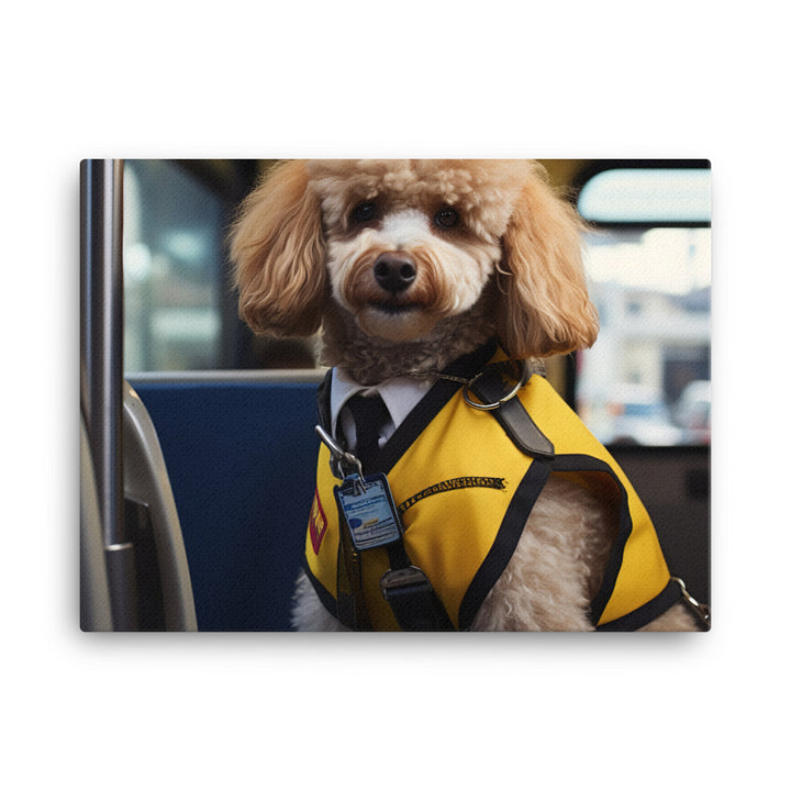 Poodle Transit Operator Canvas - PosterfyAI.com