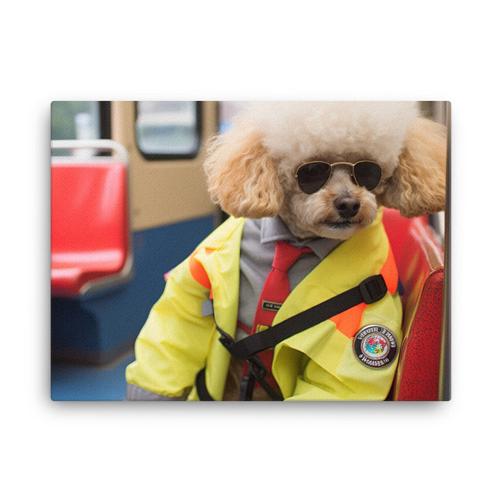 Poodle Transit Operator Canvas - PosterfyAI.com