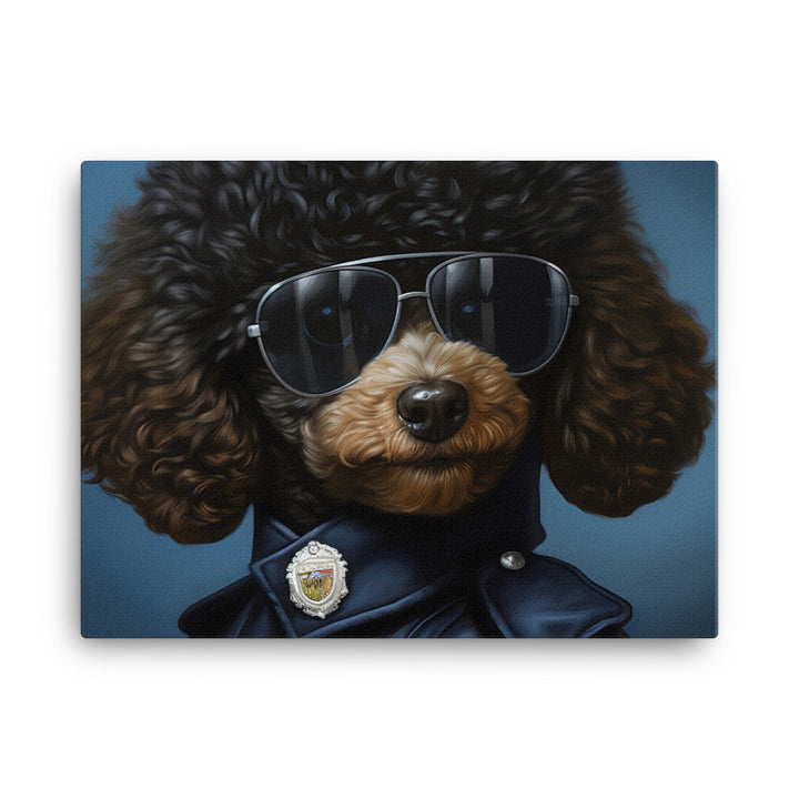Poodle Security Officer Canvas - PosterfyAI.com
