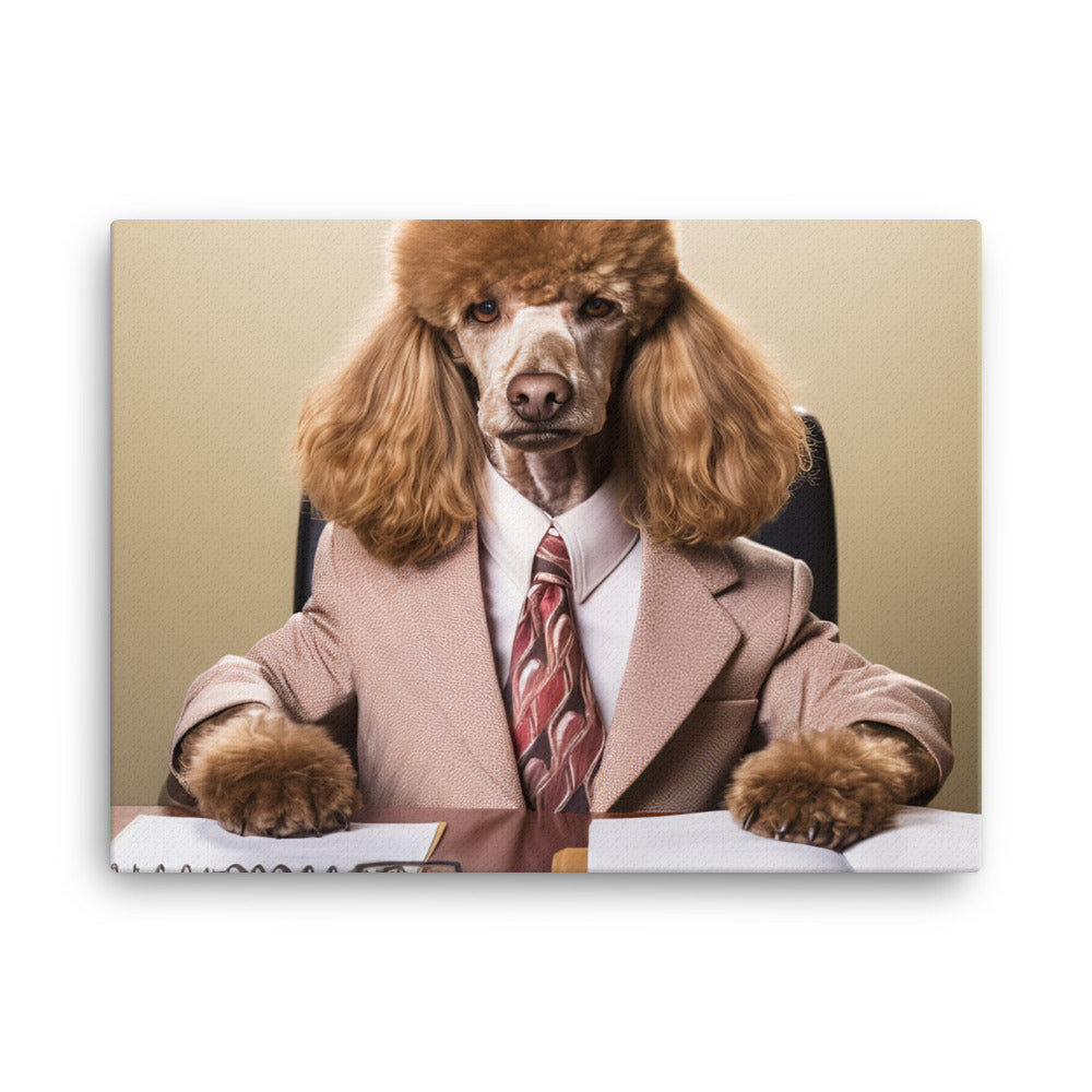 Poodle Sales Consultant Canvas - PosterfyAI.com