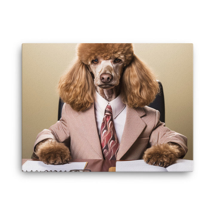 Poodle Sales Consultant Canvas - PosterfyAI.com