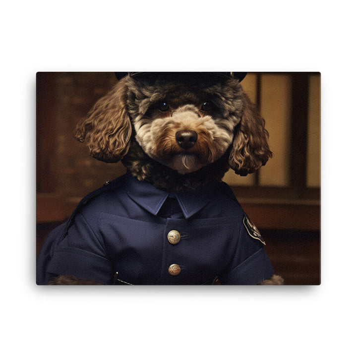 Poodle Prison Officer Canvas - PosterfyAI.com