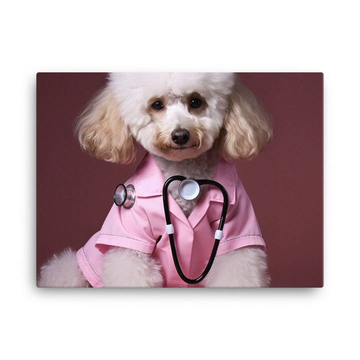 Poodle Nurse Canvas - PosterfyAI.com