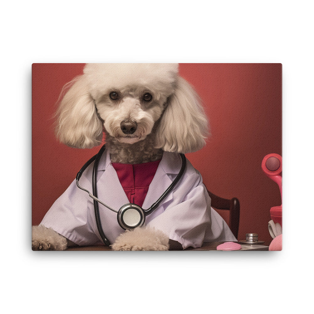 Poodle Nurse Canvas - PosterfyAI.com