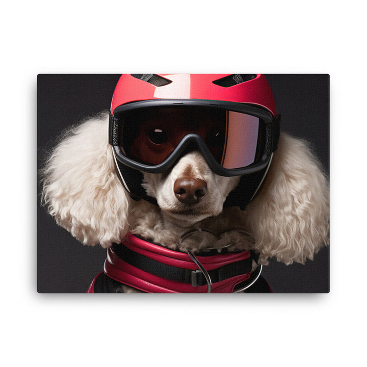 Poodle Motorsport Athlete Canvas - PosterfyAI.com
