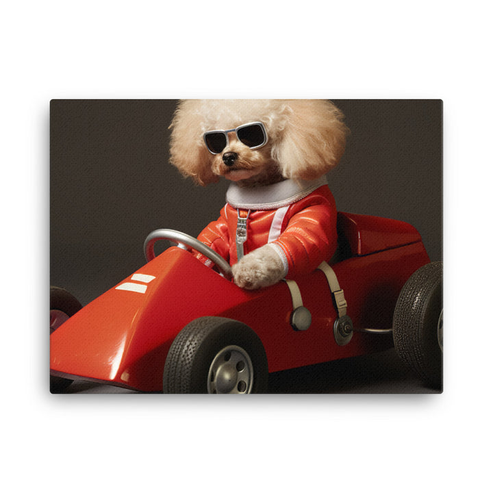 Poodle Motorsport Athlete Canvas - PosterfyAI.com