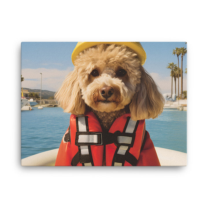 Poodle Lifeguard Canvas - PosterfyAI.com