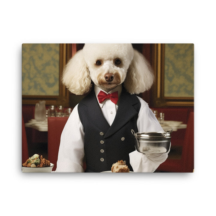 Poodle Hotel Staff Canvas - PosterfyAI.com