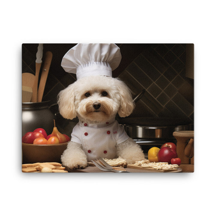 Poodle Chef Canvas - PosterfyAI.com