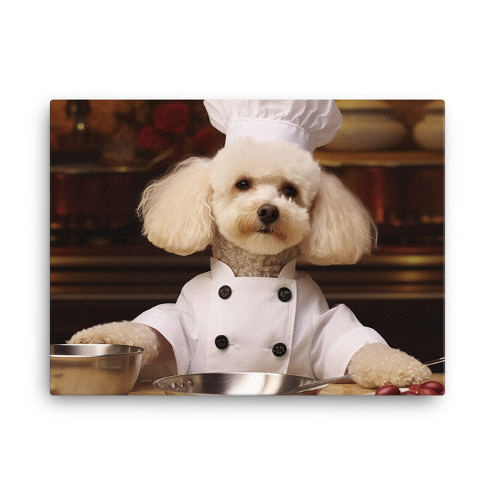 Poodle Chef Canvas - PosterfyAI.com