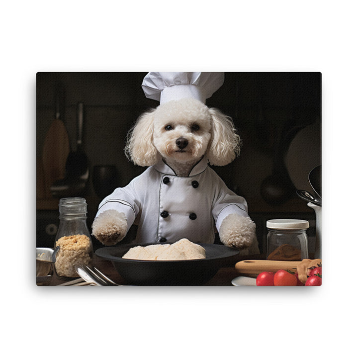 Poodle Chef Canvas - PosterfyAI.com