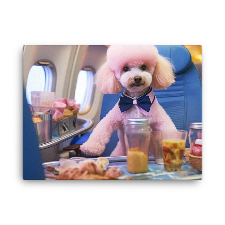 Poodle Cabin Crew Canvas - PosterfyAI.com