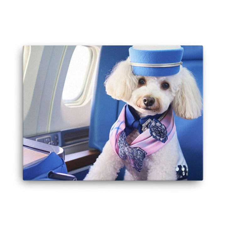 Poodle Cabin Crew Canvas - PosterfyAI.com