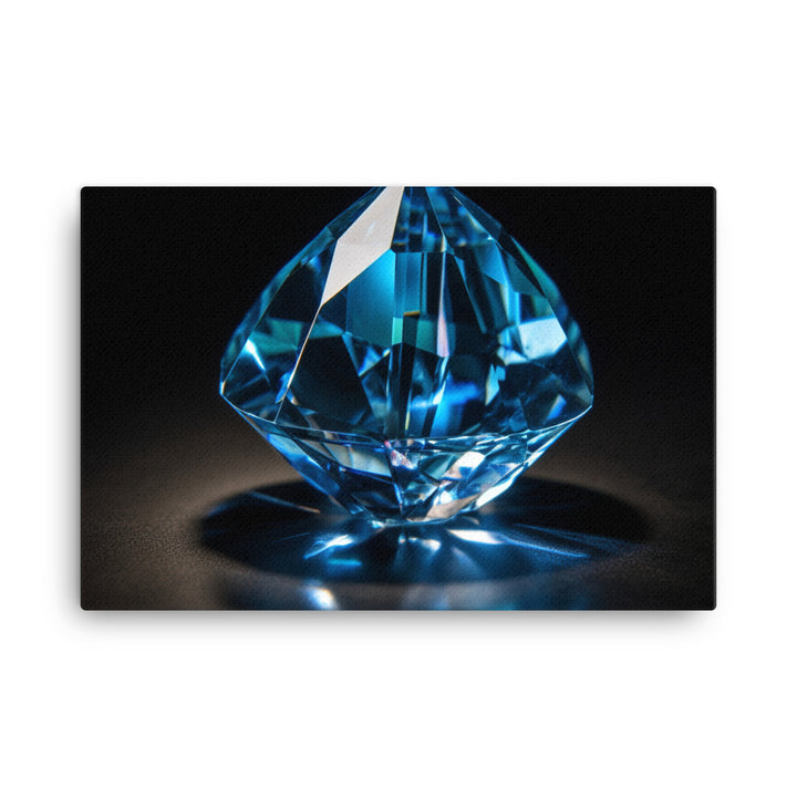 A brilliant blue diamond canvas - Posterfy.AI